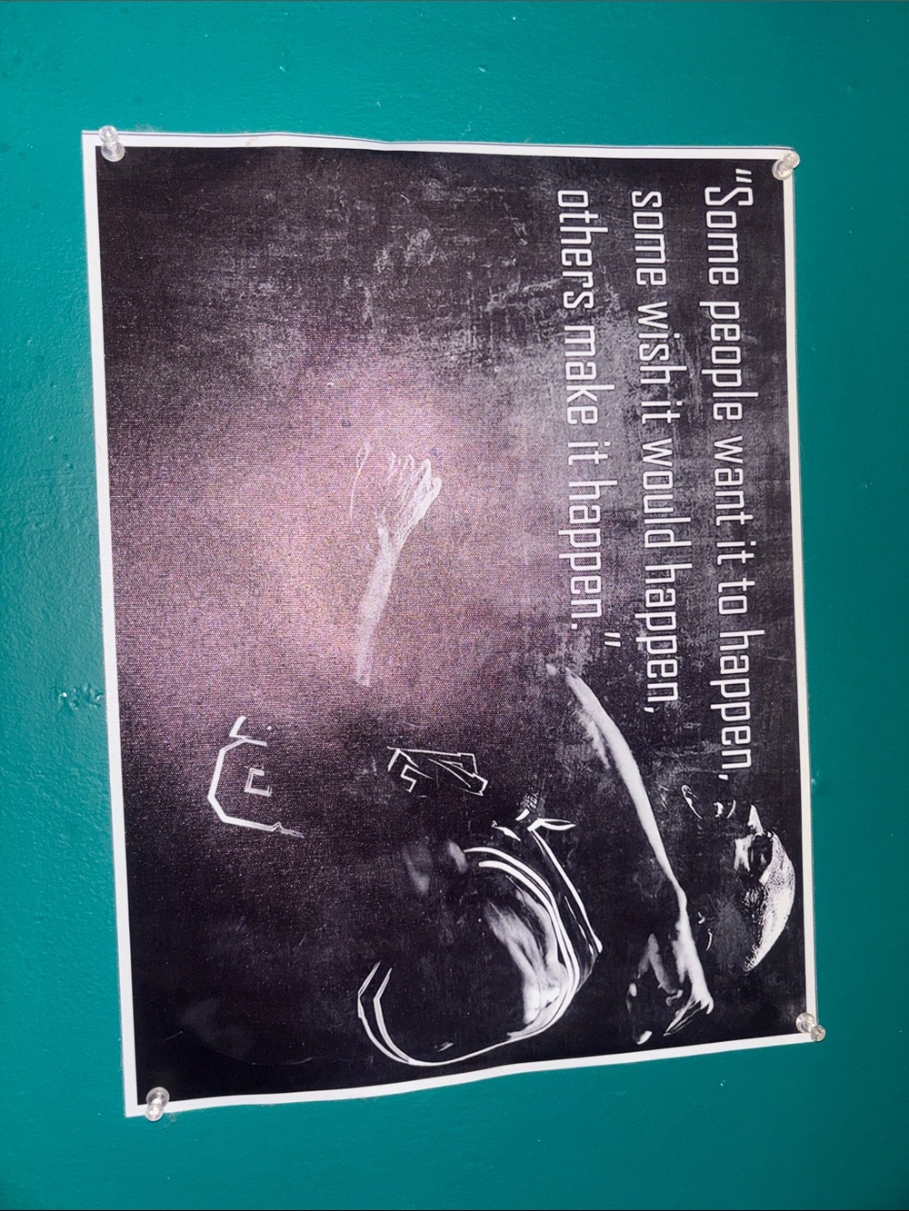 Black & Teal Inspirational Poster